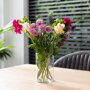 Brievenbus boeket paars sfeer